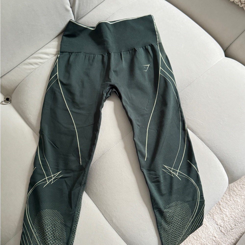 Gymshark Green Powerhold seamless leggings